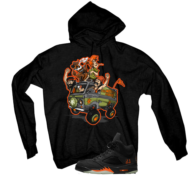 Air Jordan 5 Halloween Matching T-Shirt Up in smoke