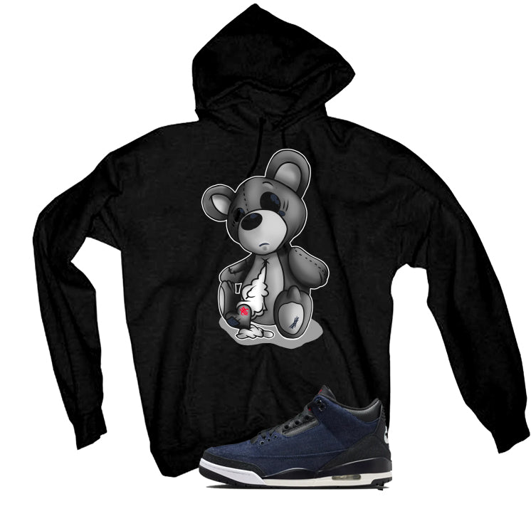 Levi’s x Air Jordan 3 Rigid Matching T-Shirt, Sweatshirts & Hoodies Black T-Shirt (Big Teddy)| illcurrency