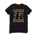 Air Jordan 12 Field Purple - Black T-Shirt (Don't Panic)
