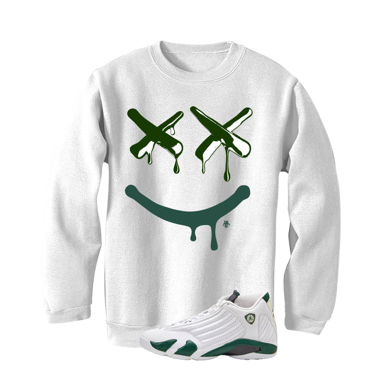 Air Jordan 14 Forest Green Matching T-Shirt Happy Drip