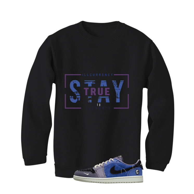 Air Jordan 1 Low OG Voodoo Alternate Matching T-Shirt, Sweatshirts & Hoodies Black T-Shirt (Stay True)| illcurrency