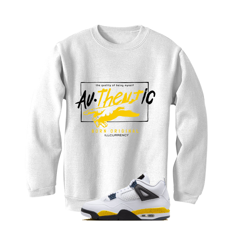 Air Jordan 4 Tour Yellow Matching T-Shirt Authentic