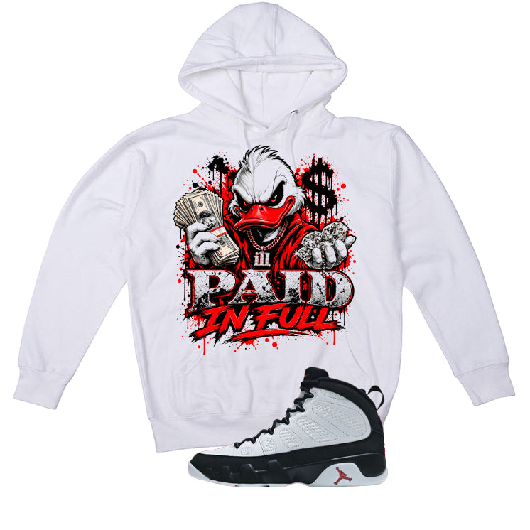 Air Jordan 9 OG Space Jam Matching T-Shirt Paid in Full