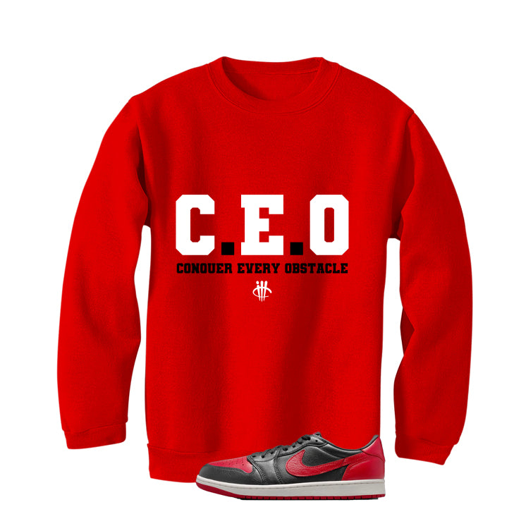 Air Jordan 1 Low OG Banned Matching T-Shirt, Sweatshirts & Hoodies Red T-Shirt (Ceo)| illcurrency