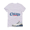 Air Jordan 3 True Blue Matching T-Shirt White T-Shirt (Chicago)| illcurrency