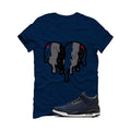 Levi’s x Air Jordan 3 Rigid Matching T-Shirt, Sweatshirts & Hoodies Navy Blue T-Shirt (Heart)| illcurrency