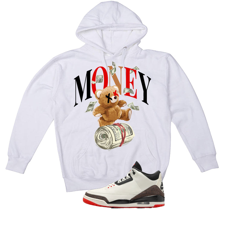 Air Jordan 3 OG World’s Best Dad Matching T-Shirt, Sweatshirts, & Hoodies White T-Shirt (Money Bear)| illcurrency