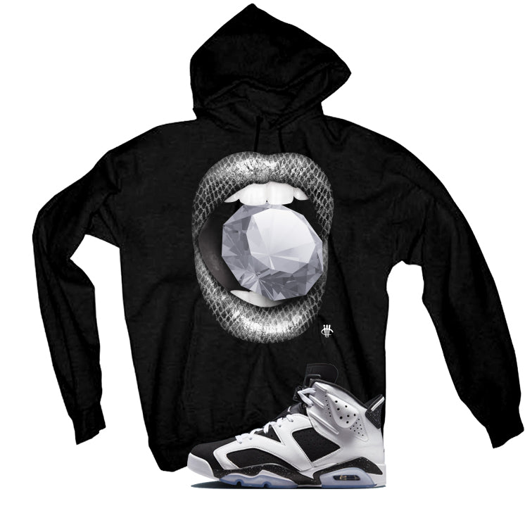 Air Jordan 6 Oreo Matching T-Shirt Black T-Shirt (Diamond)| illcurrency