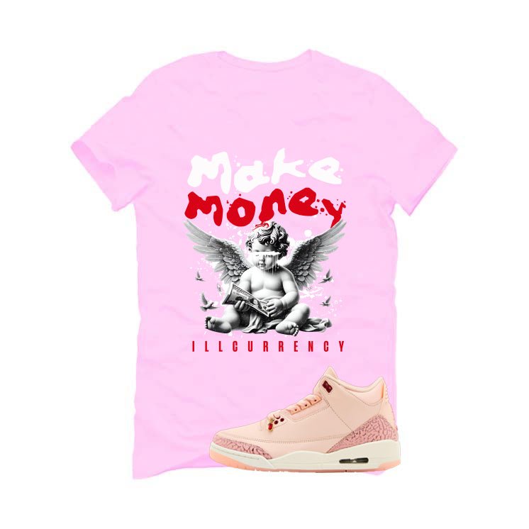 Air Jordan 3 Valentine’s Day Pink T-Shirt (Make Money)| illcurrency