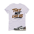 Air Jordan 1 Low OG Mocha White T-Shirt (They not like us)| illcurrency