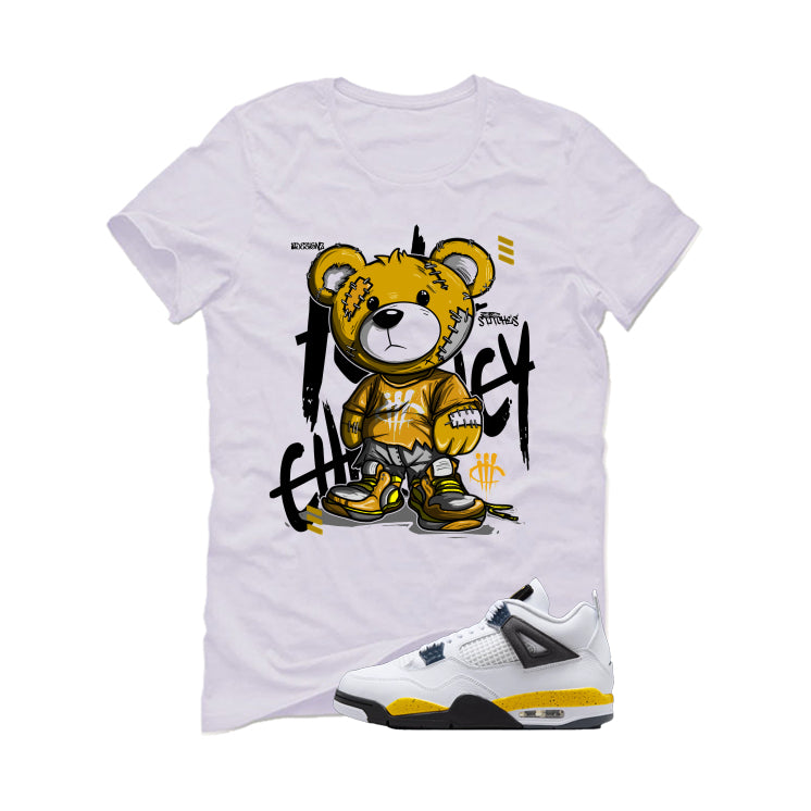 Air Jordan 4 Tour Yellow Matching T-Shirt White T-Shirt (Stitchez)| illcurrency