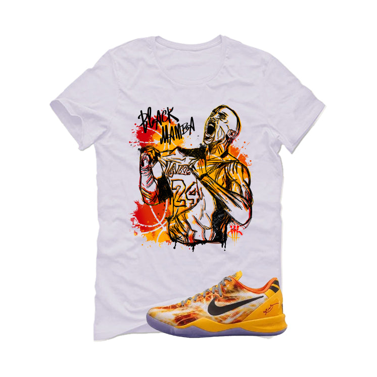 Nike Kobe 8 Protro Shanghai Fireworks Matching T-Shirt Black Mamba