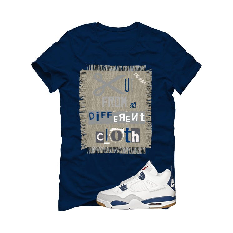 Nike SB x Air Jordan 4 Navy Navy Blue T-Shirt (Cut from a different cloth)| illcurrency