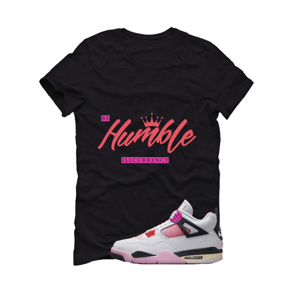 Air Jordan 4 Comic Matching T-Shirt Black T-Shirt (Be Humble)| illcurrency