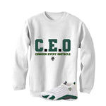 Air Jordan 14 Forest Green Matching T-Shirt Ceo