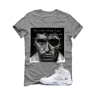 Air Jordan 5 OG White Metallic Matching T-Shirt, Sweatshirts & Hoodies Grey T-Shirt (Only Thing I Got)| illcurrency