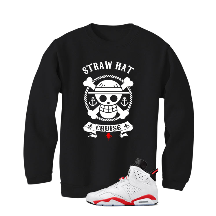 Air Jordan 6 White Infrared Matching T-Shirt Straw Hat Cruise