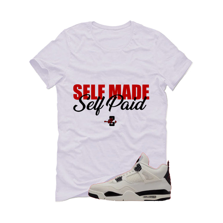 Air Jordan 4 Flight Club Matching T-Shirt, Sweatshirts & Hoodies White T-Shirt (Self Made Self Paid)| illcurrency