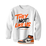 Air Jordan 1 High OG Shattered Backboard White T-Shirt (They not like us)| illcurrency