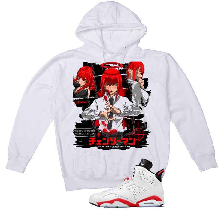 Air Jordan 6 White Infrared Matching T-Shirt Makima
