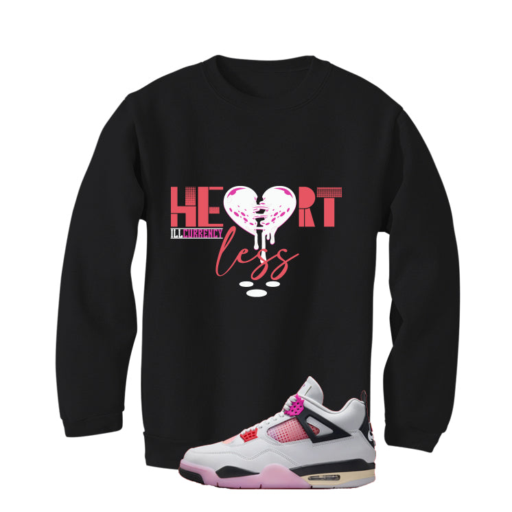 Air Jordan 4 Comic Matching T-Shirt Black T-Shirt (Heartless)| illcurrency