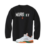 Air Jordan 5 GS Miami Hurricanes Black T-Shirt (Millionaire Mindset)| illcurrency