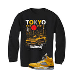 Air Jordan 5 Tokyo Matching T-Shirt, Sweatshirts & Hoodies Black T-Shirt (Tokyo Drift)| illcurrency