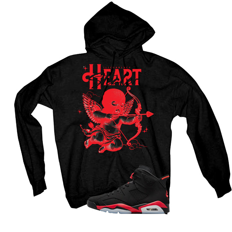 Air Jordan 6 Reverse Infrared Matching T-Shirt, Sweatshirts & Hoodies Black T-Shirt (Heart Stealer)| illcurrency