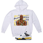 Air Jordan 4 Tour Yellow Matching T-Shirt 6x