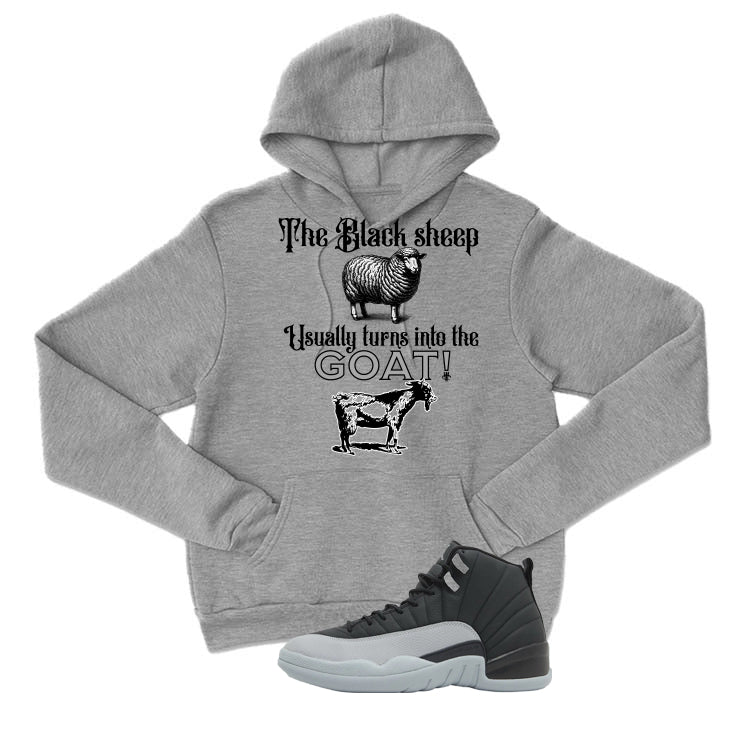 Air Jordan 12 Black/Wolf Grey Grey T-Shirt (the black sheep usually turns into the GOAT!)| illcurrency