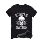 NIKE FOAMPOSITE ONE CARBON FIBER Matching T-Shirt, Sweatshirts & Hoodies Black T-Shirt (Hustle Nation)| illcurrency