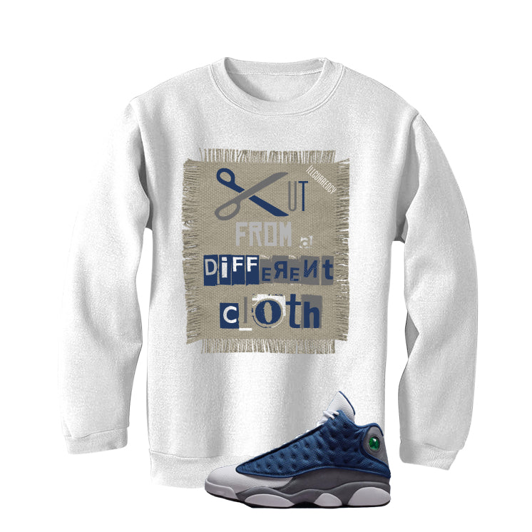 Air Jordan 13 Flint White T-Shirt (Cut from a different cloth)| illcurrency