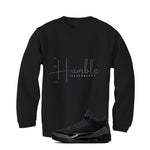 Air Jordan 3 Black Cat Black T-Shirt (Stay Humble)| illcurrency
