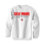Air Jordan 13 Wolf Grey - White T-Shirt (Self Made Self Paid)
