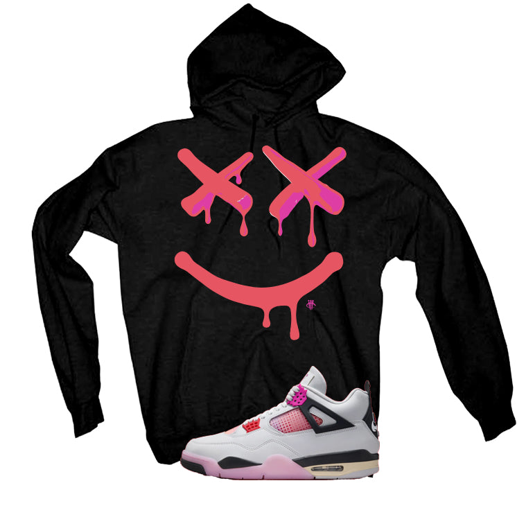 Air Jordan 4 Comic Matching T-Shirt Black T-Shirt (Happy Drip)| illcurrency