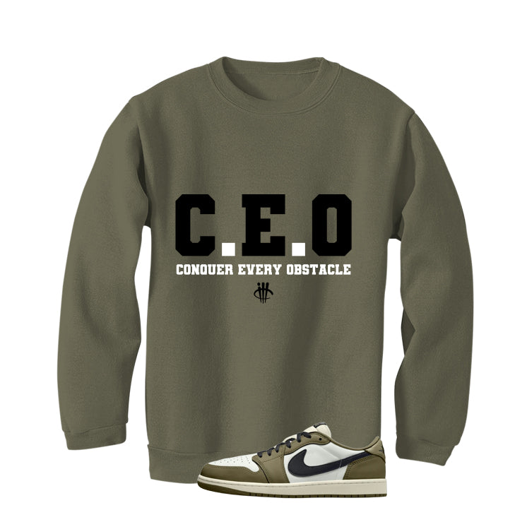 Air Jordan 1 Low OG Medium Olive Matching T-Shirt, Sweatshirts & Hoodies Military Green T-Shirt (Ceo)| illcurrency