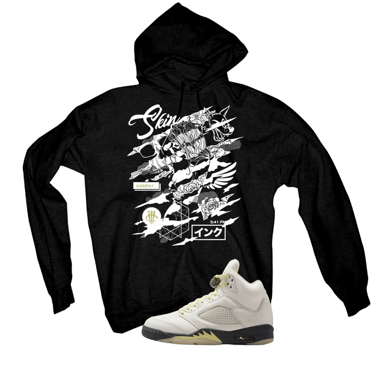 Air Jordan 5 WMNS Luminous Green Black T-Shirt (Skin And Ink)| illcurrency