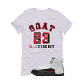 Air Jordan 12 “Red Taxi” | illcurrency White T-Shirt (GOAT 23)