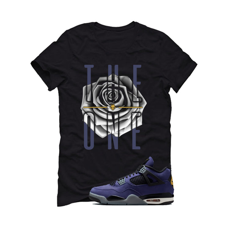 Air Jordan 4 OG Lakers Matching T-Shirt, Sweatshirts & Hoodies Black T-Shirt (The One)| illcurrency