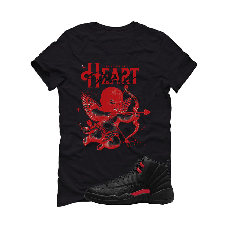Air Jordan 12 Bloodline Matching T-Shirt, Sweatshirts, & Hoodies Black T-Shirt (Heart Stealer)| illcurrency