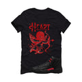 Air Jordan 12 Bloodline Matching T-Shirt, Sweatshirts, & Hoodies Black T-Shirt (Heart Stealer)| illcurrency