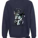 Air Jordan 1 High OG Midnight Navy Navy Blue T-Shirt (Graffiti Angel)| illcurrency