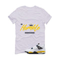 Air Jordan 4 Tour Yellow Matching T-Shirt White T-Shirt (Be Humble)| illcurrency
