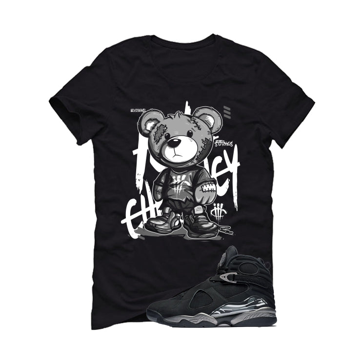 Air Jordan 8 Chrome Matching T-Shirt Black T-Shirt (Stitchez)| illcurrency
