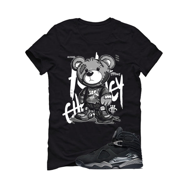 Air Jordan 8 Chrome Matching T-Shirt Black T-Shirt (Stitchez)| illcurrency
