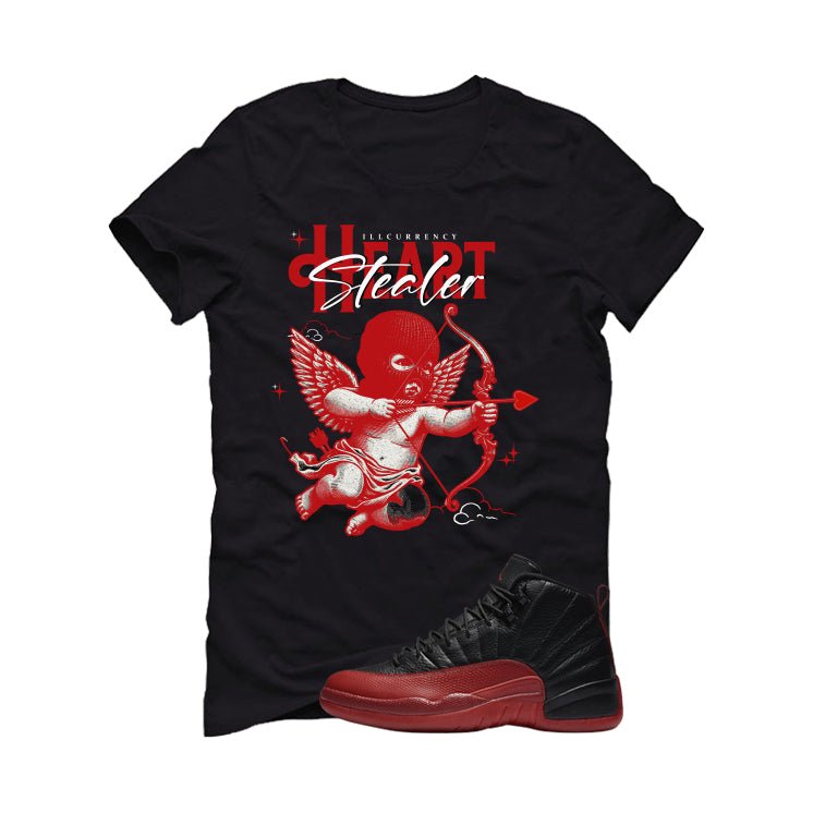 Air Jordan 12 Flu Game 2025 Black T-Shirt (Heart Stealer)| illcurrency