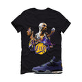 Air Jordan 4 OG Lakers Matching T-Shirt, Sweatshirts & Hoodies Black T-Shirt (Black Mamba)| illcurrency