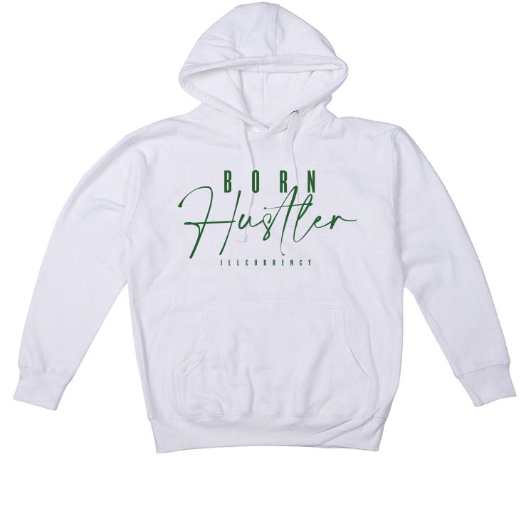 Nike Dunk Low Satin Green - White T-Shirt (Born Hustler)