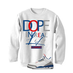 Air Jordan 3 True Blue Matching T-Shirt White T-Shirt (DOPE)| illcurrency