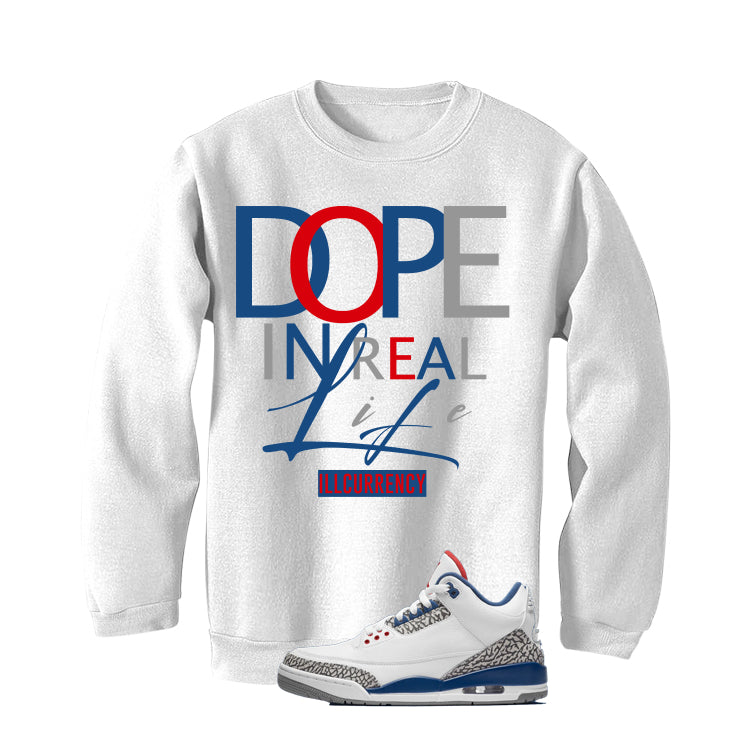Air Jordan 3 True Blue Matching T-Shirt White T-Shirt (DOPE)| illcurrency